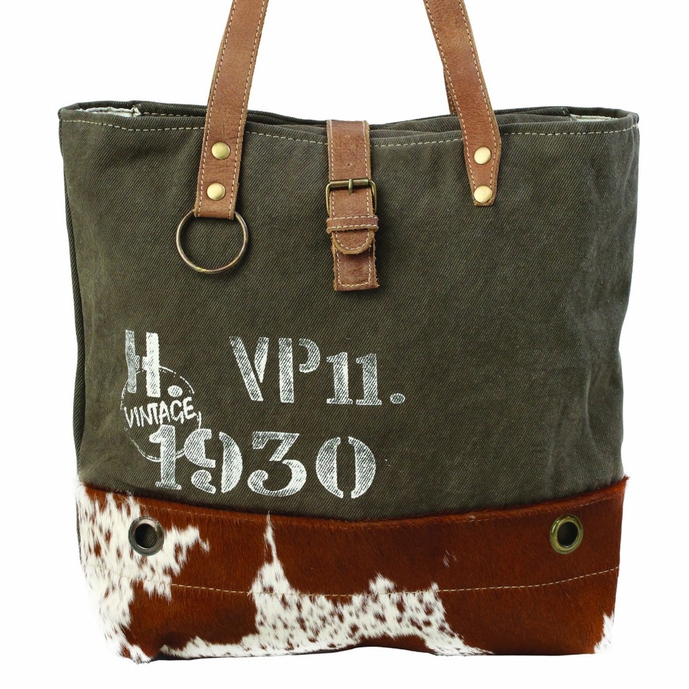 VINTAGE 1930 CANVAS TOTE BAG